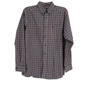 ARIAT Pro Series Mens Shirt purple Plaid Long Sleeve Button Down Size Large
